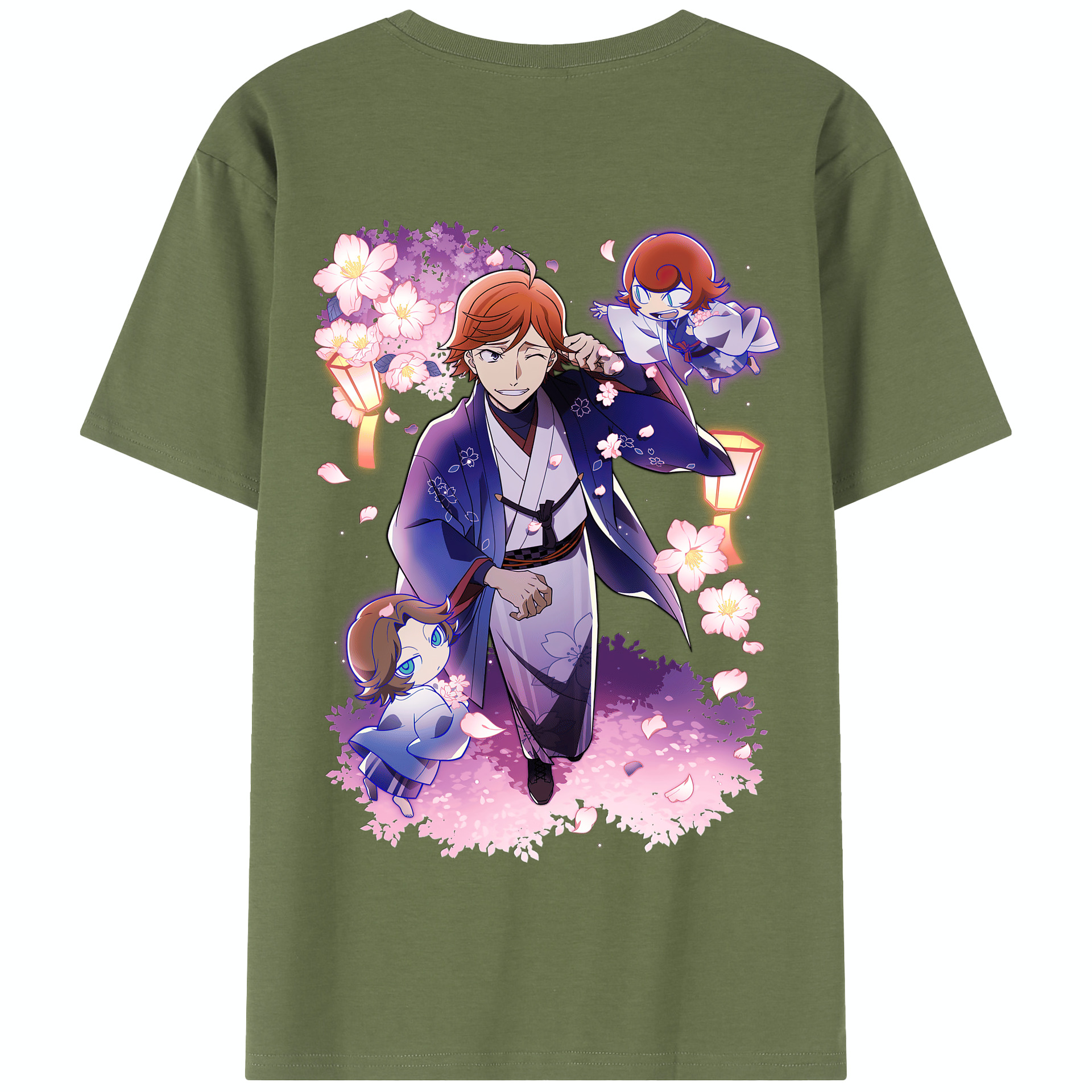 （画像用） 文豪ストレイドッグス Bungo Stray Dogs 綿100％半袖Tシャツ（背面プリント）